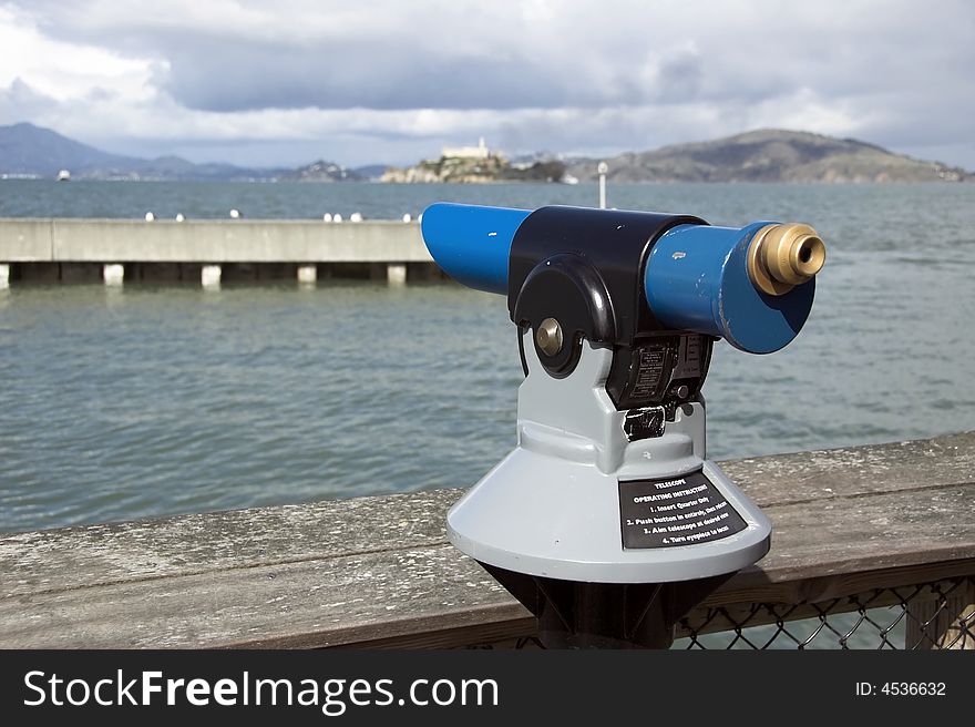 San Francisco tourist telescop