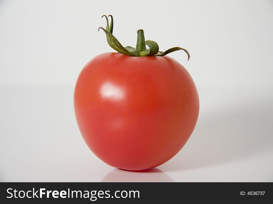 Fresh tomatos on white background and isolated