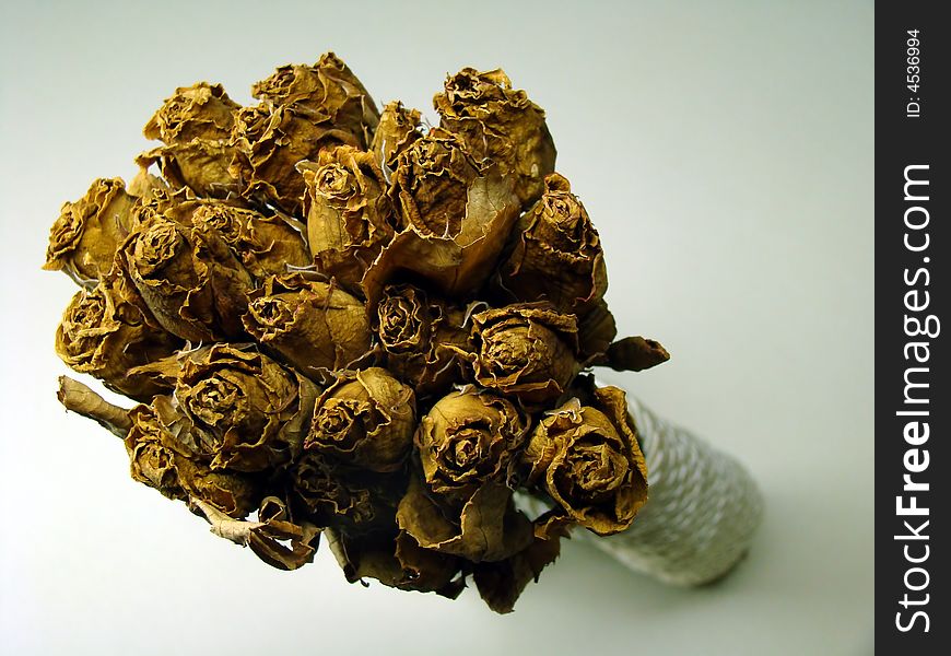 Wedding Bouquet of flowers of dried roses
