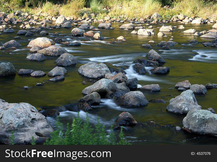 Running water in the Karangahake Gorge, NZ. Running water in the Karangahake Gorge, NZ