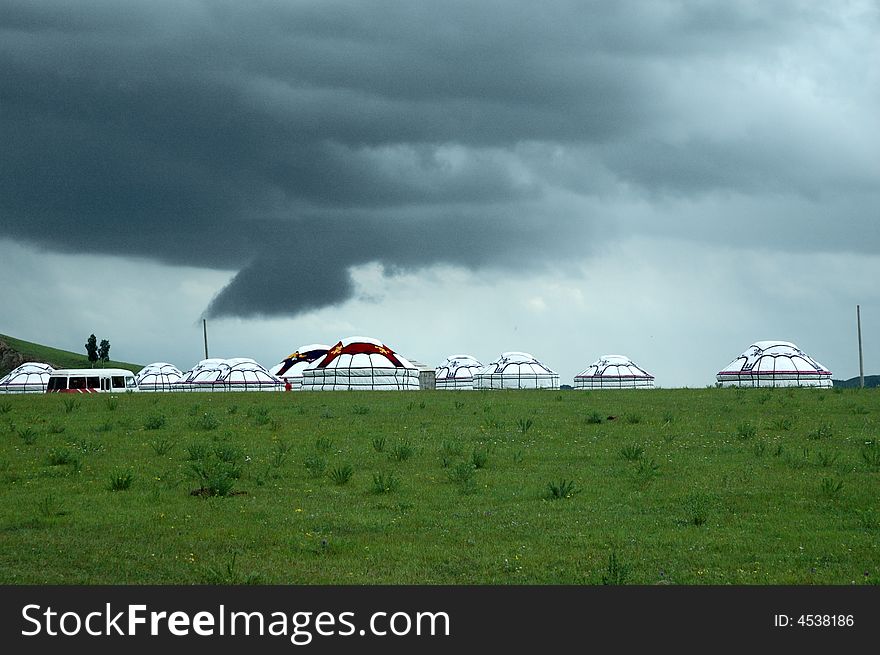 Gerr (yurt) - traditional home in Mongolia. Gerr (yurt) - traditional home in Mongolia.