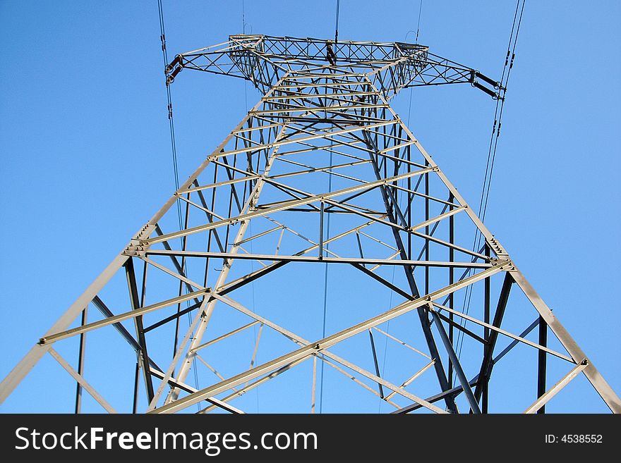 This is a power transmission tower