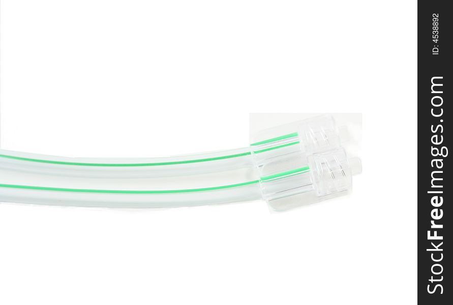 Green Striped Tubing With Fittings