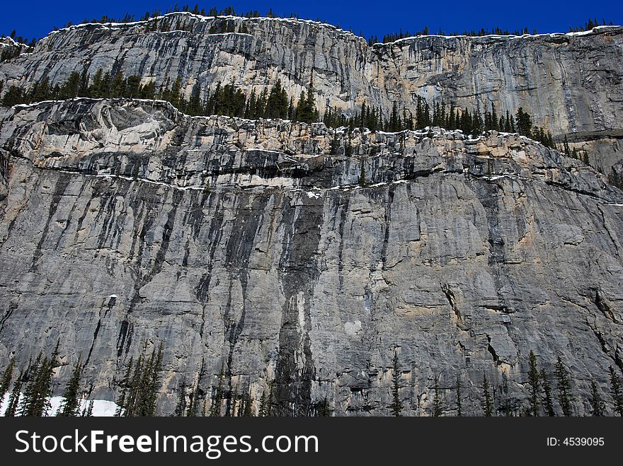 Mountains in the Canadian Rockies. Mountains in the Canadian Rockies