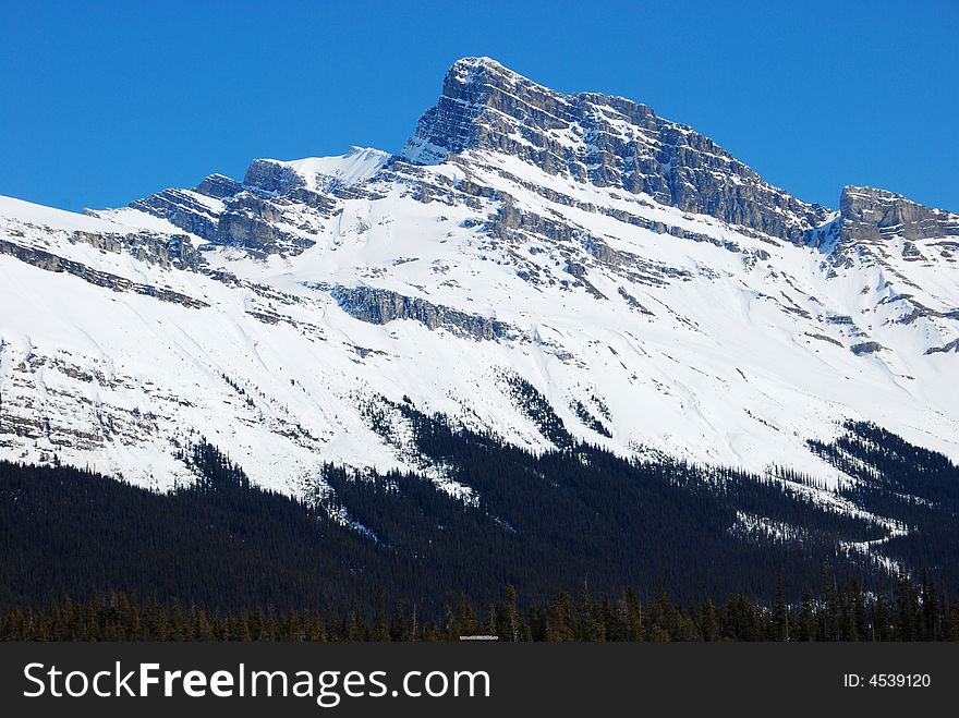 Mountains in the Canadian Rockies. Mountains in the Canadian Rockies