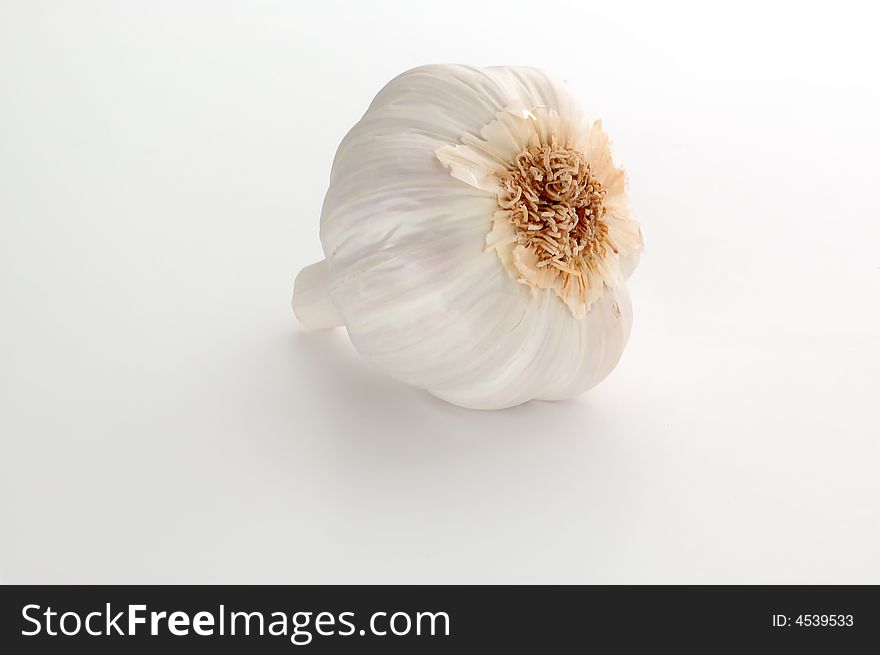 Garlic bulb isolated on white