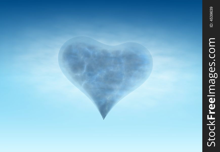 The heart as a symbol of air. The heart as a symbol of air