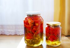 Two Glass Jars With Marinated Tomatoes Homemade Royalty Free Stock Photo Two Glass Jars With Marinated Tomatoes Homemade Royalty Free Stock Photo