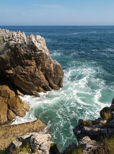 Crag And Ocean Stock Image Crag And Ocean Stock Image