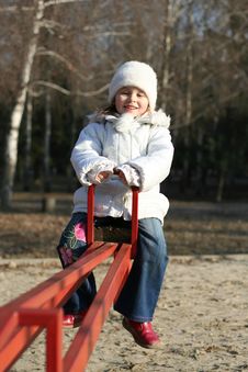 Child On Playground Royalty Free Stock Photo Child On Playground Royalty Free Stock Photo