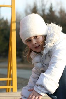 Child On Playground Royalty Free Stock Image Child On Playground Royalty Free Stock Image