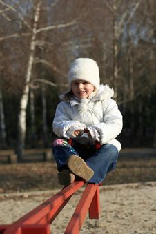 Child On Playground Royalty Free Stock Photos Child On Playground Royalty Free Stock Photos