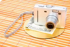 Us Money And Digital Photo Camera Stock Photography