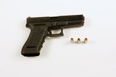40mm Handgun Isolated On White Royalty Free Stock Photo 40mm Handgun Isolated On White Royalty Free Stock Photo