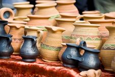 Clay Jugs Stock Images