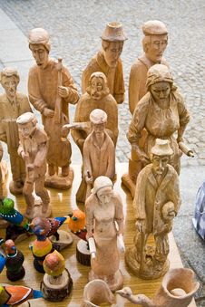 Wooden Figurines Stock Images