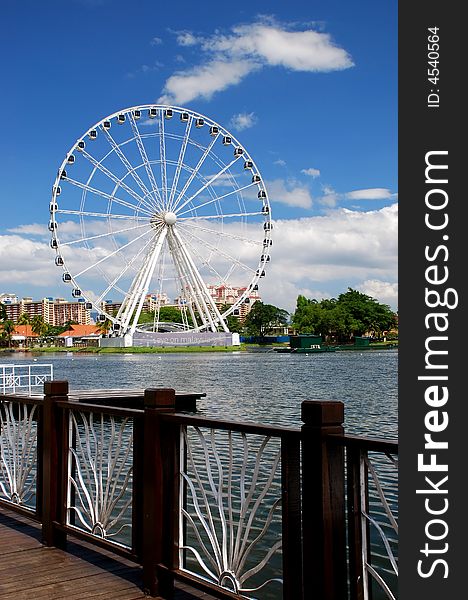 Eyes on malaysia-ferris wheel at kuala lumpur, malaysia. Eyes on malaysia-ferris wheel at kuala lumpur, malaysia