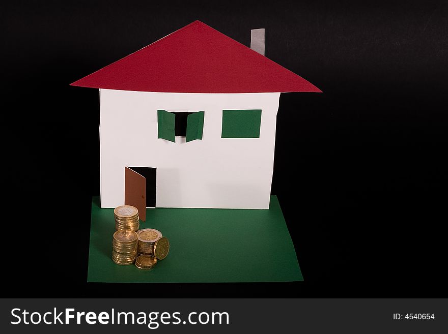 Money saved for buying an house. Money saved for buying an house