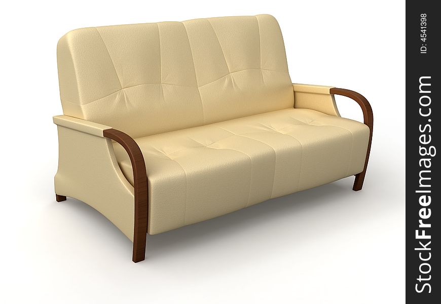 Image of sofa. White background.