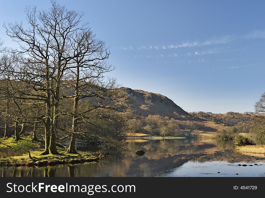 Rydal Water In Morning Sunlight