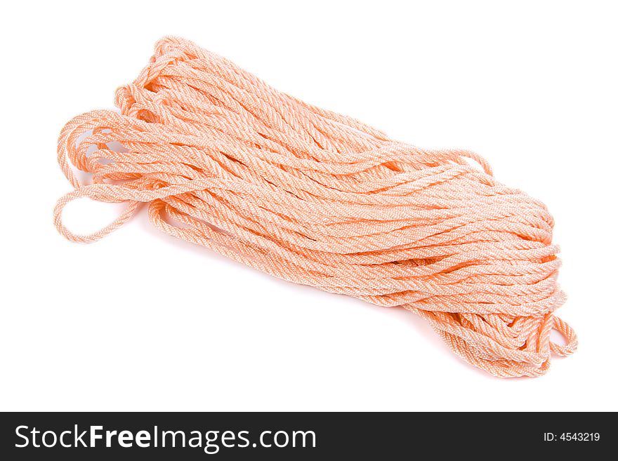 The rope isolated on white background