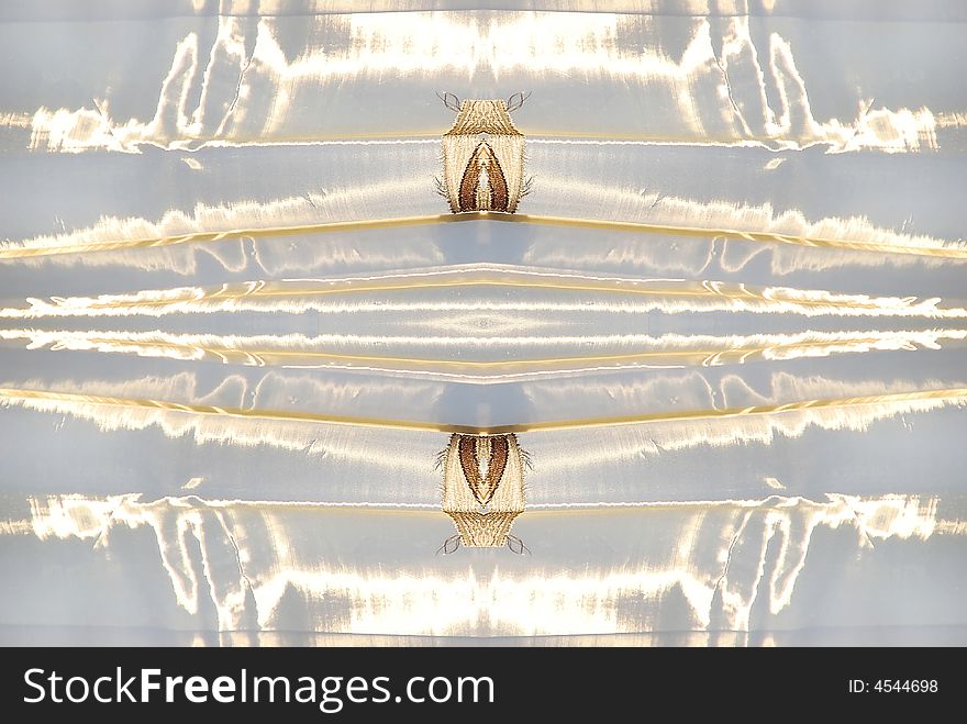 Shimmery white background with gold design. Shimmery white background with gold design.
