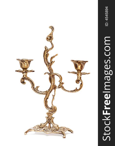 Candlestick gold religion decoration yellow. Candlestick gold religion decoration yellow