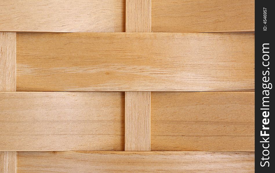 A picture of wood in a weave pattern