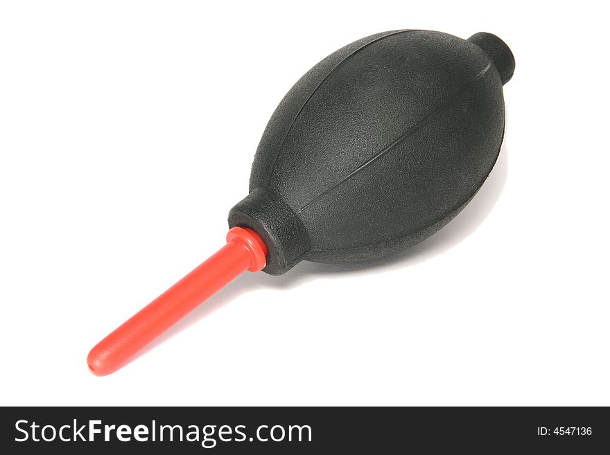 - a macro shot of a black blower/bellow; can be used for cleaning camera sensor; isolated on white background. - a macro shot of a black blower/bellow; can be used for cleaning camera sensor; isolated on white background