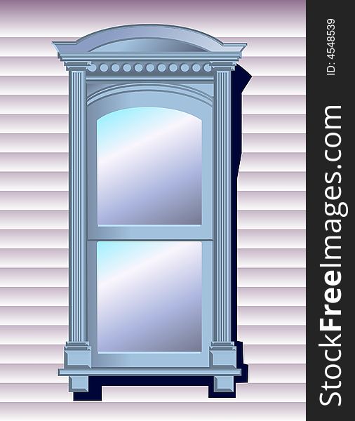 A vector illustration for a window