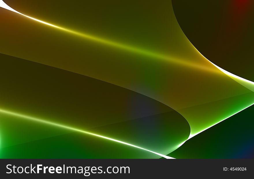 Green background with white strips