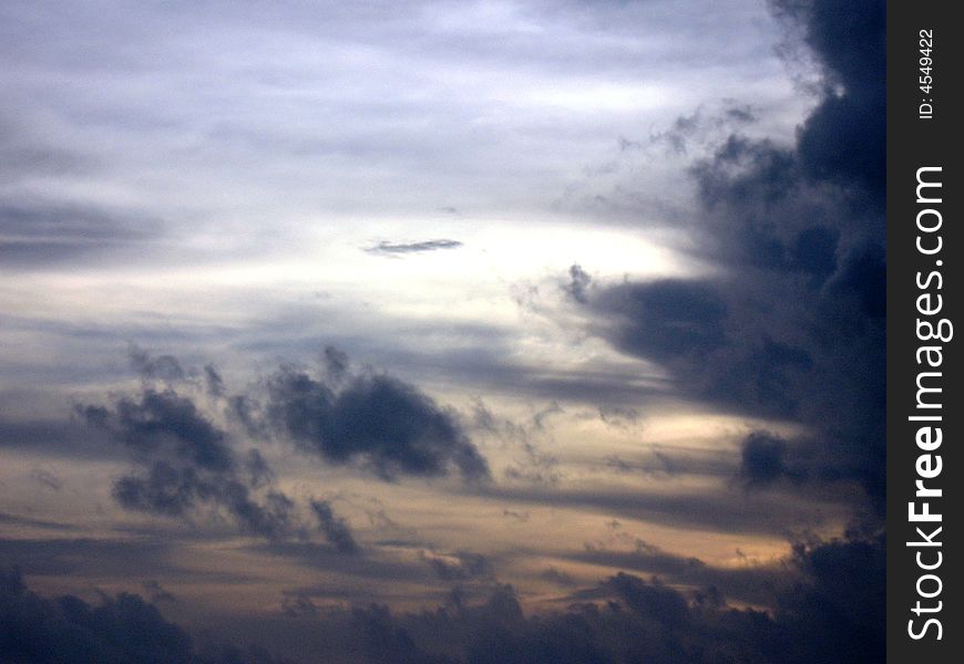 A really beautiful landscape: a cloudy sky in Maldives. A really beautiful landscape: a cloudy sky in Maldives