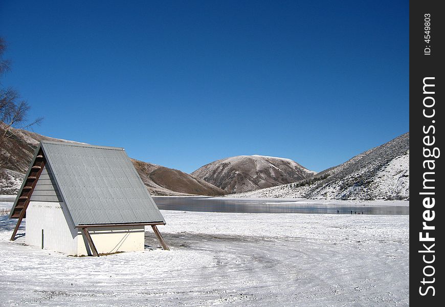 Place for relax, winter time, New Zealand