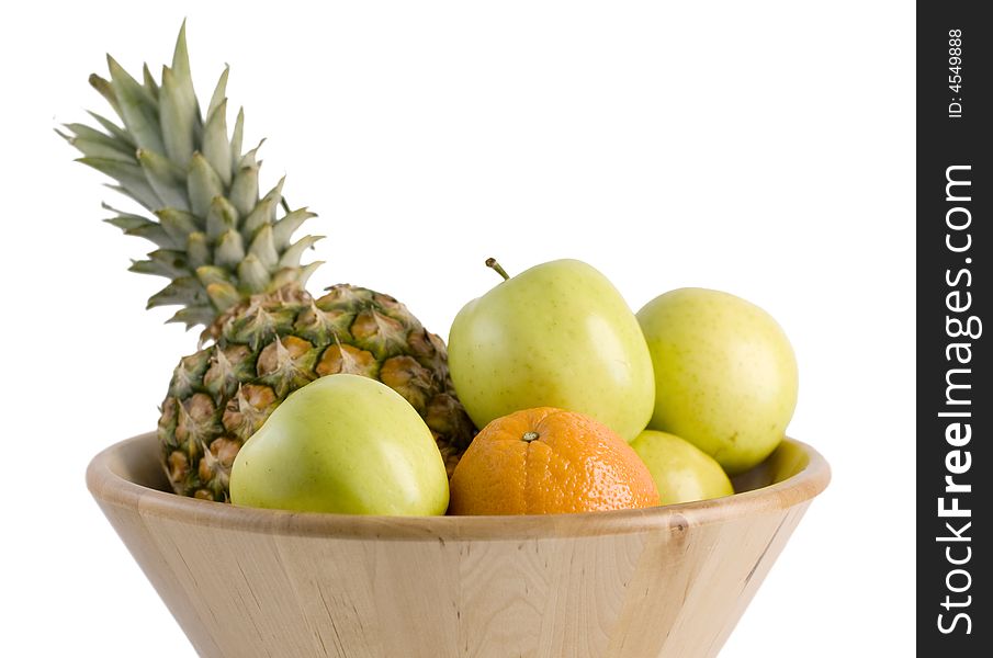 A bowl of fresh fruits. A bowl of fresh fruits