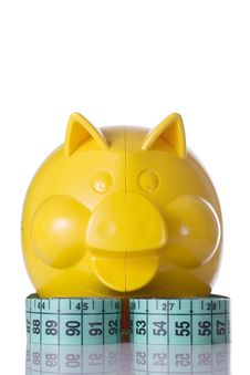 Yellow Piggy Bank Stock Photos