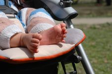 Baby Foot In The Sun Royalty Free Stock Photos