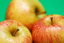 Three Apples Royalty Free Stock Photos Three Apples Royalty Free Stock Photos