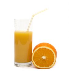 Orange And Orange Juice Stock Images