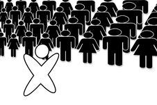 Out Of The Crowd Royalty Free Stock Image Out Of The Crowd Royalty Free Stock Image