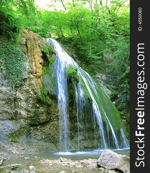 Beautiful waterfall in the forest