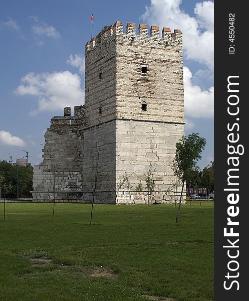 Old stone castle in istanbul. Old stone castle in istanbul