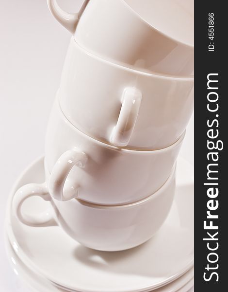 Kitchen series: some white cups