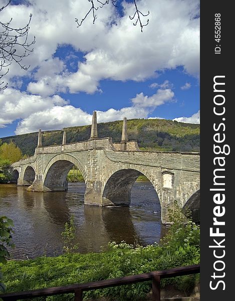 Scottish old bridge up close