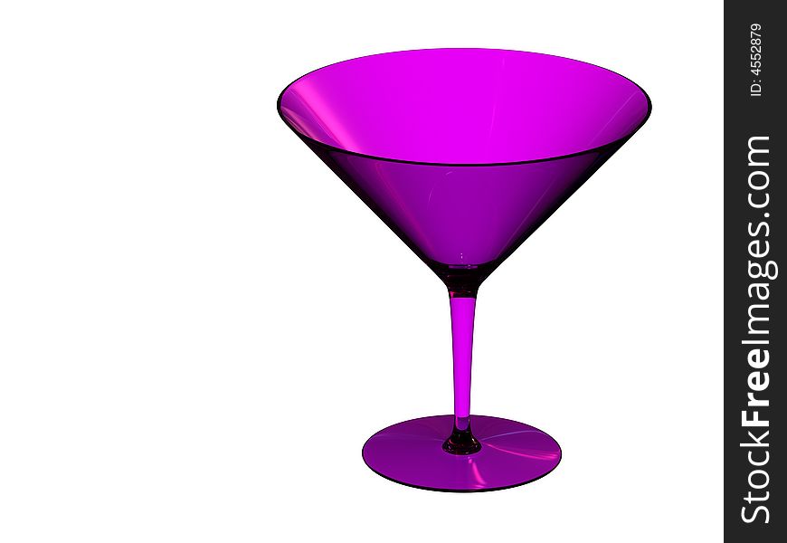Te 3d purple glass image