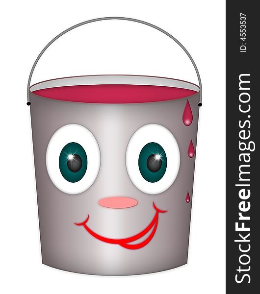 For repairs you need to paint bucket. For repairs you need to paint bucket