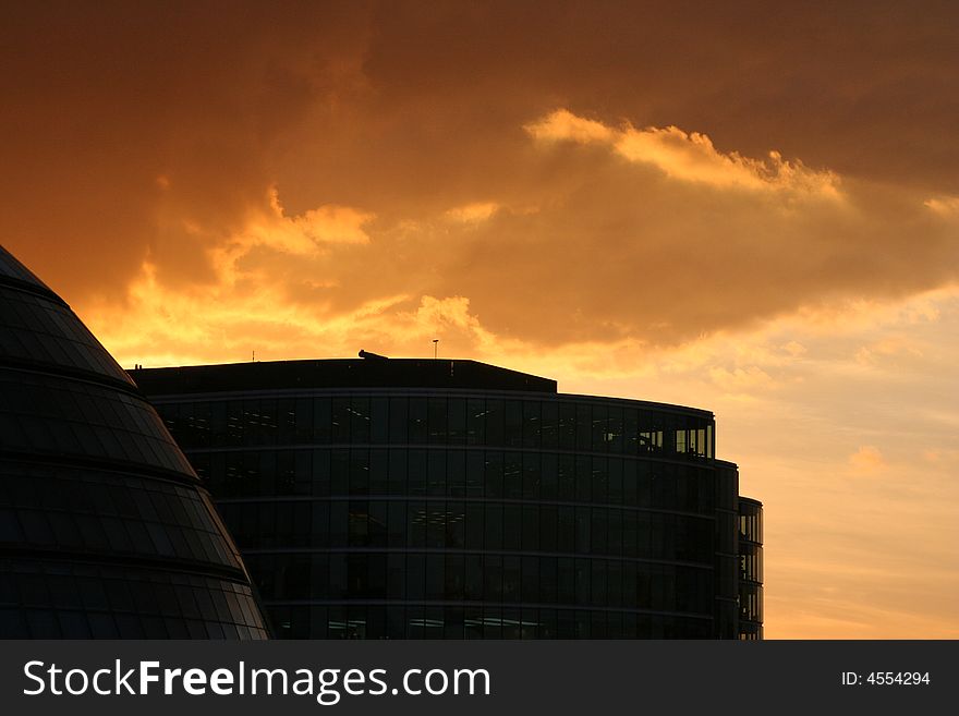 Sunset. London