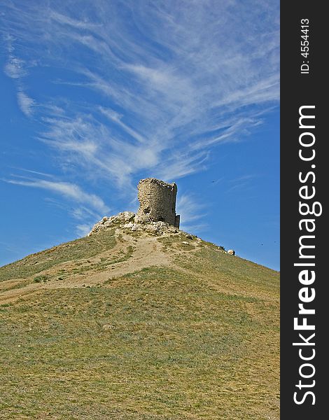 Genoese fortress view from Balaklava bay (Crimea). Genoese fortress view from Balaklava bay (Crimea)