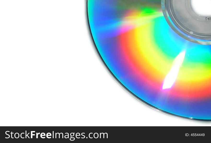 CD a disk on a white background