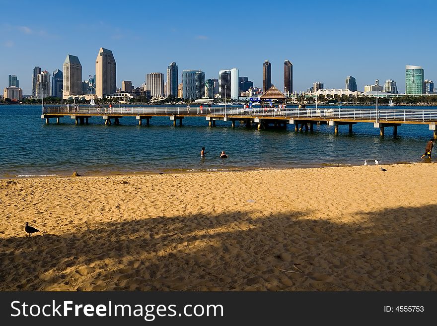 San Diego skyscrapers from Coronado Island