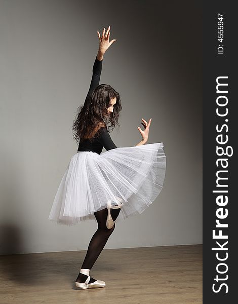 Cute, young and beautiful ballet dancer posing. Cute, young and beautiful ballet dancer posing